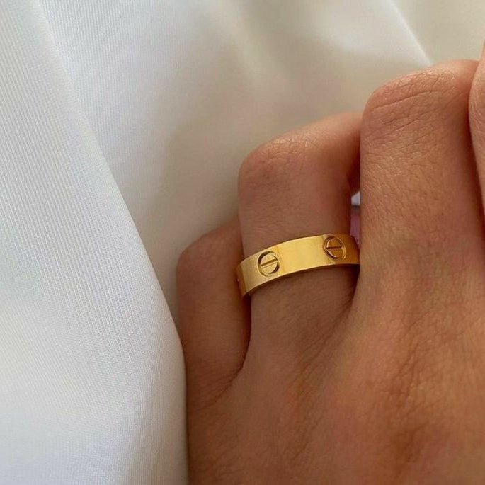 Anel de Beleza Floral do Amor