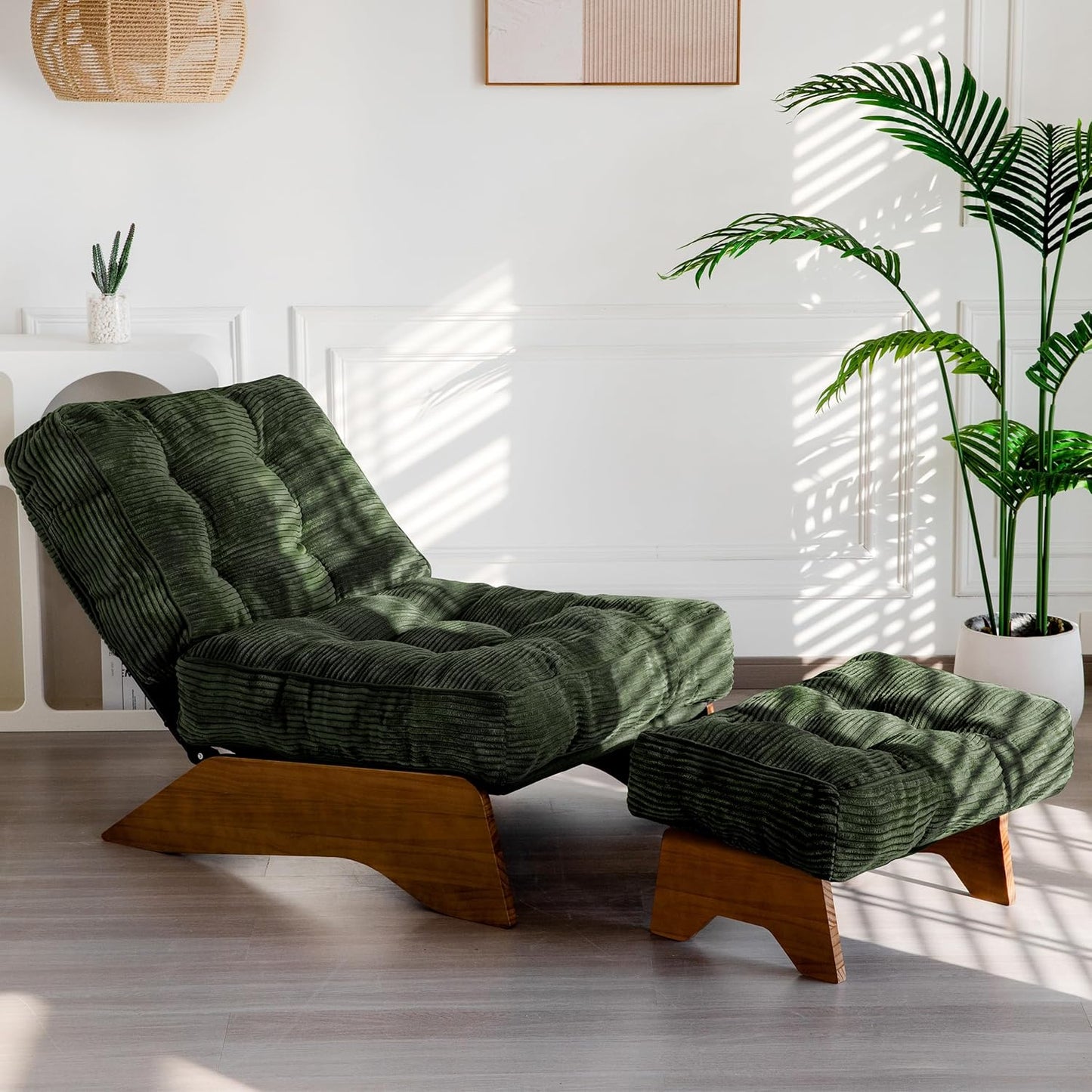 Conjunto de Poltrona com Apoio para os pés