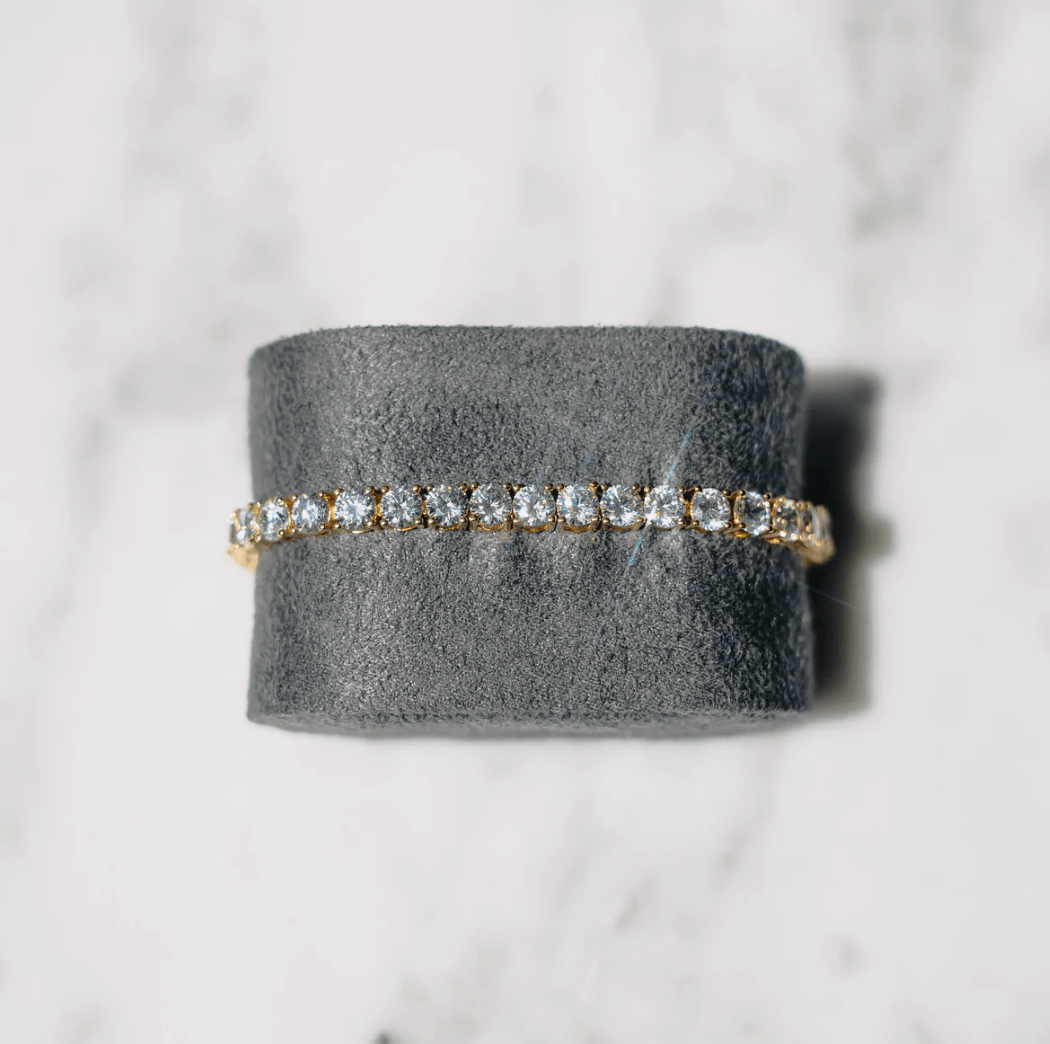 Pulseira de Tênis Dourada